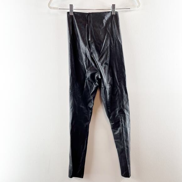 Commando Perfect Control Pull On High Rise Faux Leather Leggings Black XS - Picture 5 of 9